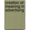 Creation of meaning in advertising door Dingena