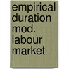 Empirical duration mod. labour market door Lindeboom