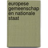 Europese gemeenschap en nationale staat by L