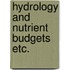 Hydrology and nutrient budgets etc.