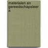 Materialen en gereedschapsleer a door Hertog
