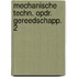 Mechanische techn. opdr. gereedschapp. 2