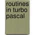 Routines in turbo pascal
