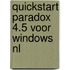 Quickstart paradox 4.5 voor windows nl