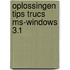 Oplossingen tips trucs ms-windows 3.1