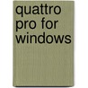 Quattro pro for windows door P. Duyvesteyn