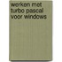 Werken met turbo pascal voor windows