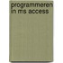 Programmeren in MS Access