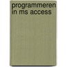 Programmeren in MS Access door L. Maeseele