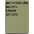 Administratie boekh. kleine ondern