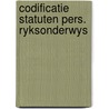 Codificatie statuten pers. ryksonderwys door Berckx