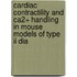 Cardiac contractility and ca2+ handling in mouse models of type ii dia