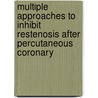 Multiple approaches to inhibit restenosis after percutaneous coronary door X. Lu