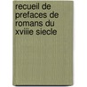 Recueil de prefaces de romans du XVIIIe siecle door J. Herman