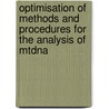 Optimisation of methods and procedures for the analysis of mtDNA by E. Jehaes