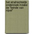 Het strafrechtelijk onderzoek inzake de "Bende van Nijvel"
