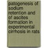 Patogenesis of sodium retention and of ascites formation in experimental cirrhosis in rats