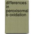 Differences in peroxisomal b-oxidation