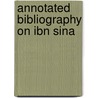 Annotated bibliography on ibn sina by Janssens