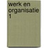 Werk en organisatie 1