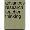 Advances research teacher thinking door Ben Peretz