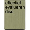 Effectief evalueren diss. door Yehudah Berg