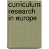 Curriculum research in europe