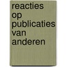 Reacties op publicaties van anderen door Have