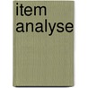 Item analyse by Patti Davis