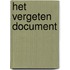 Het vergeten document