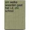 Om welke waarden gaat het i.d. chr. school by Kuyt