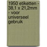 1950 etiketten - 38,1 x 21,2mm - voor universeel gebruik door Decadry