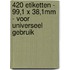 420 etiketten - 99,1 x 38,1mm - voor universeel gebruik