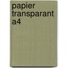 Papier Transparant A4 door Onbekend