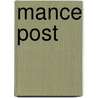 Mance post by Verberne Walenkamp