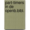 Part-timers in de openb.bibl. door Pannekoek Olthof