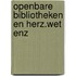 Openbare bibliotheken en herz.wet enz