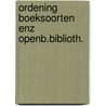 Ordening boeksoorten enz openb.biblioth. door Schuur