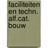 Faciliteiten en techn. alf.cat. bouw