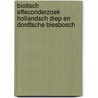 Biotisch effeconderzoek Hollandsch Diep en Dordtsche Biesbosch by P.J. den Besten
