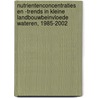 Nutrientenconcentraties en -trends in kleine landbouwbeinvloede wateren, 1985-2002 door R. Portielje