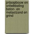 Prijsopbouw en ontwikkeling beton- en metselzand en grind