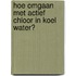 Hoe omgaan met actief chloor in koel water?