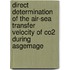 Direct determination of the air-sea transfer velocity of CO2 during asgemage