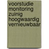 Voorstudie monitoring zuinig hoogwaardig vernieuwbaar by L.P. Dekker
