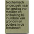 Biochemisch onderzoek naar het gedrag van metalen en ontkalking bij inundatie van gronden en polders in de Biesbosch