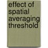 Effect of spatial averaging threshold