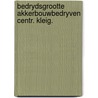 Bedrydsgrootte akkerbouwbedryven centr. kleig. door Onbekend