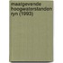 Maatgevende hoogwaterstanden ryn (1993)
