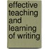 Effective teaching and learning of writing